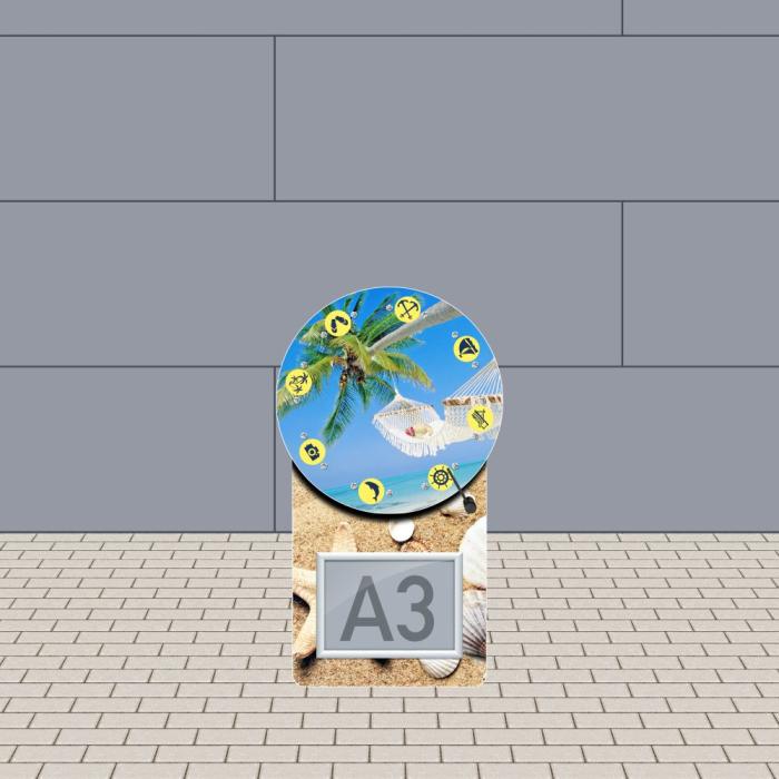 Preview: Glücksrad Easy Outdoor - Eigenes Design